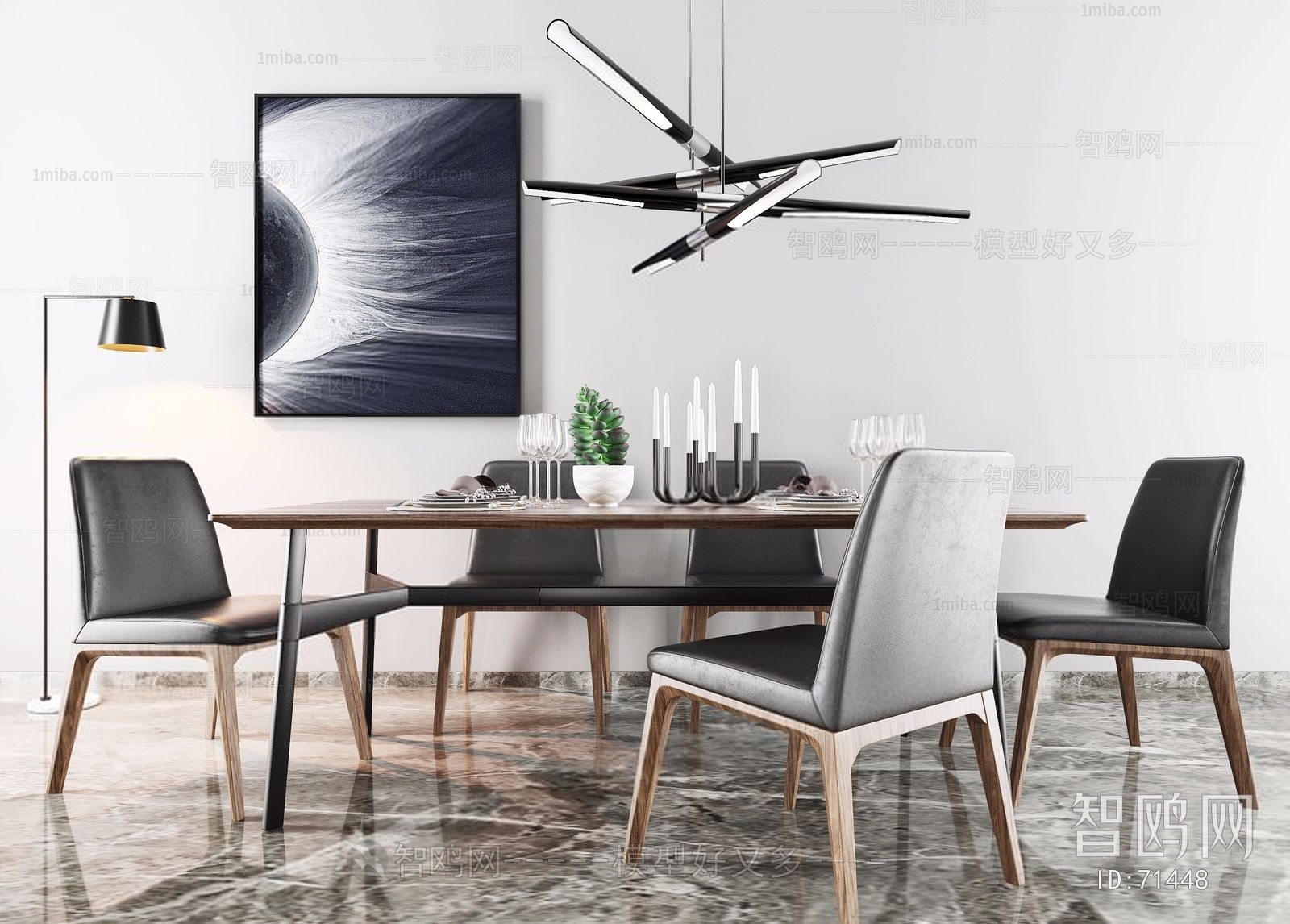 Nordic Style Dining Table And Chairs