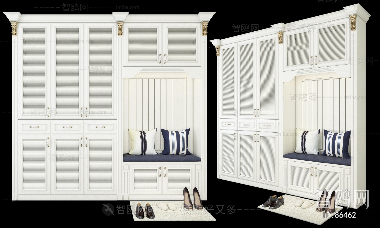 European Style Shoe Cabinet