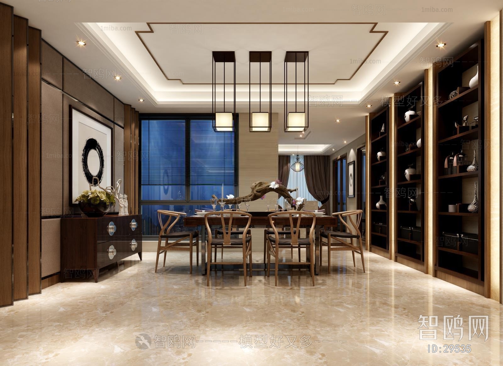 New Chinese Style Dining Room