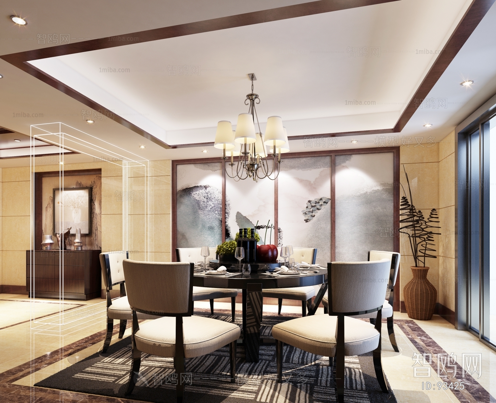 New Chinese Style Dining Room