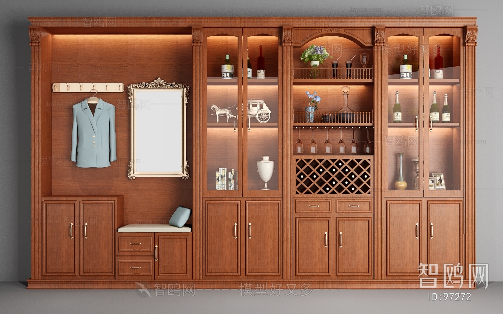 American Style Wine Cabinet