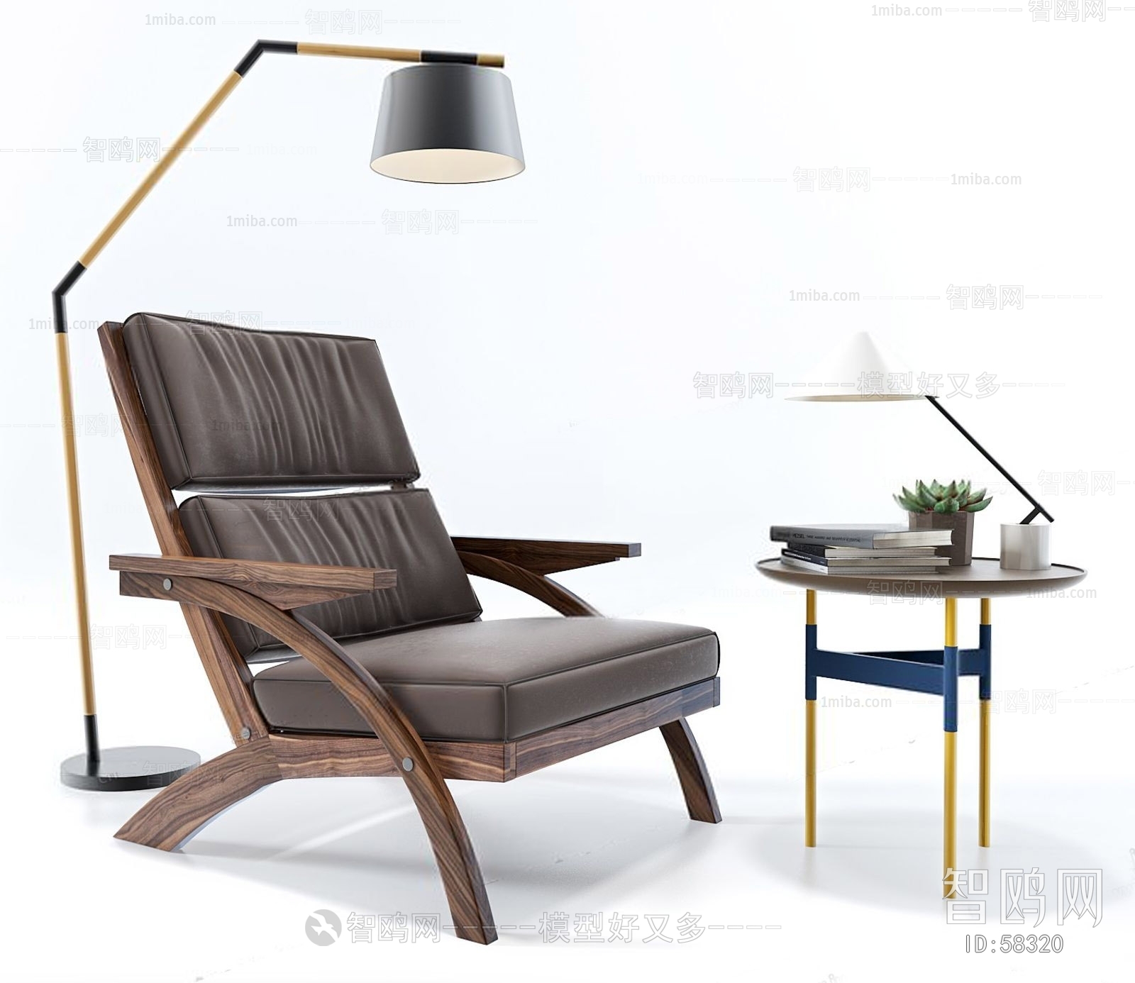 Modern Nordic Style Lounge Chair