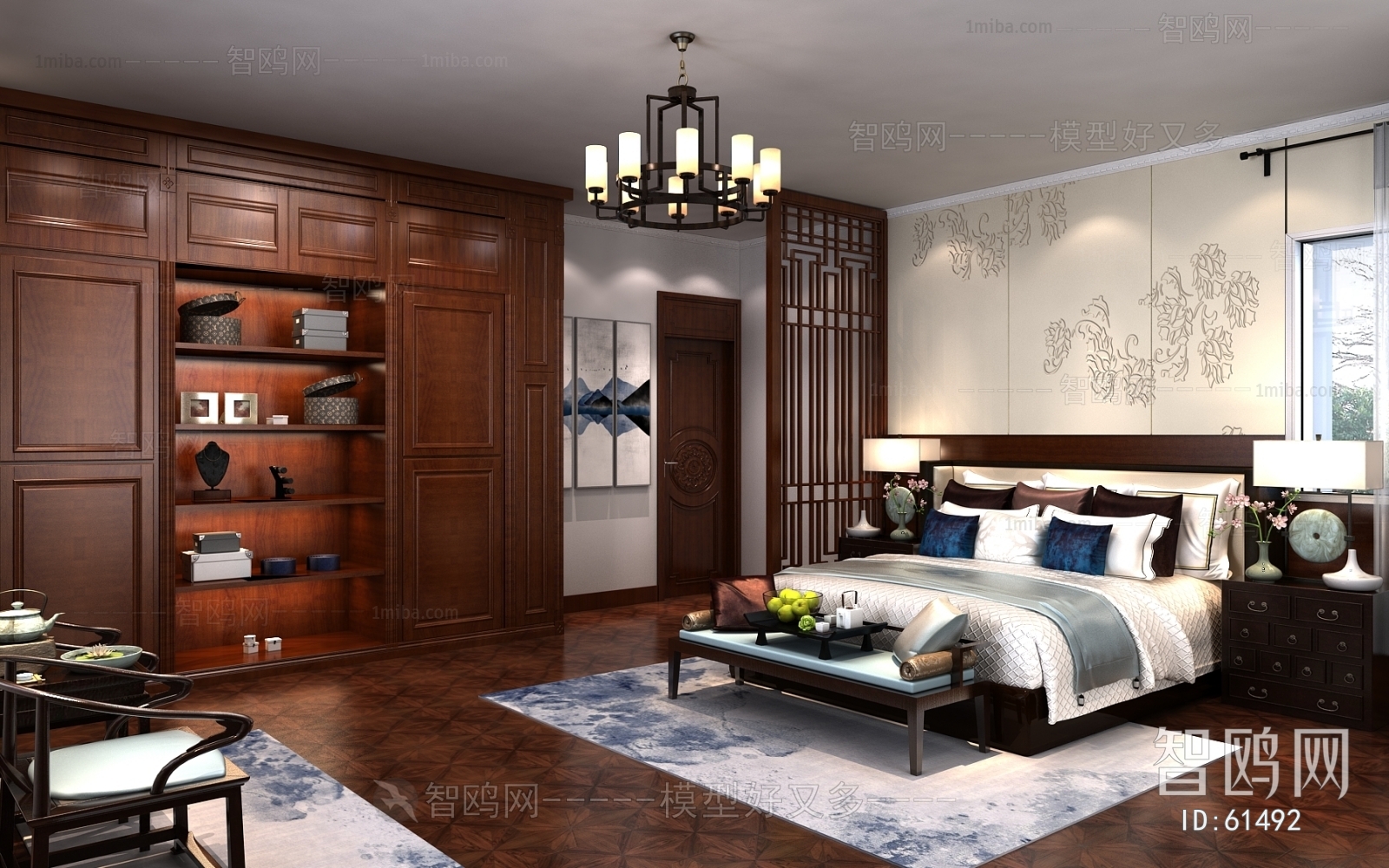 New Chinese Style Bedroom