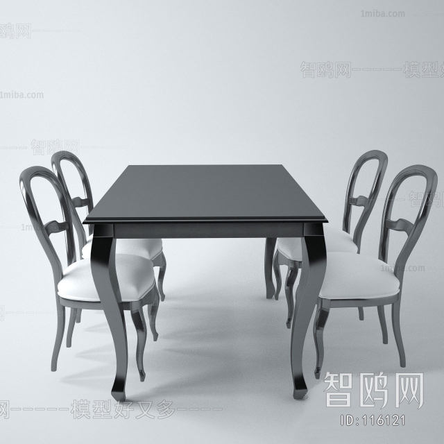 European Style Dining Table And Chairs