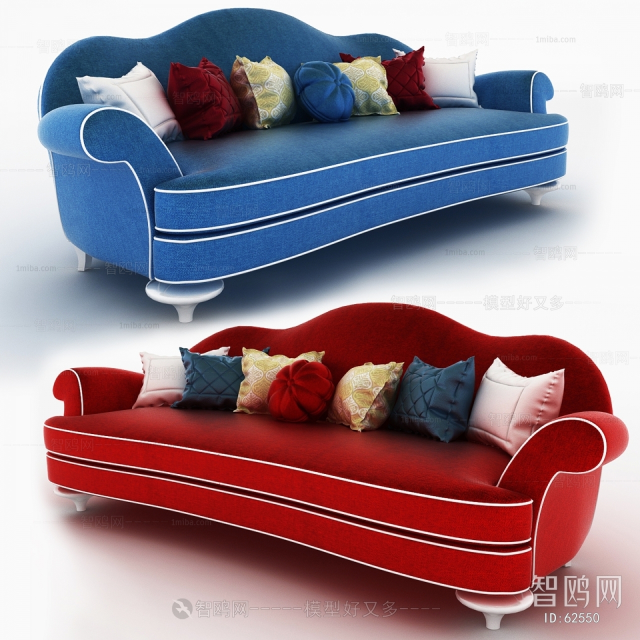 European Style Three-seat Sofa