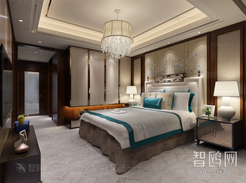 New Chinese Style Bedroom