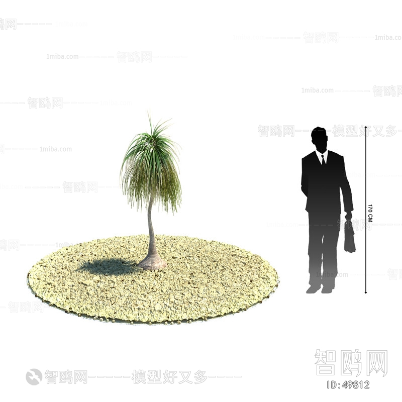 Modern Tree/shrub/grass