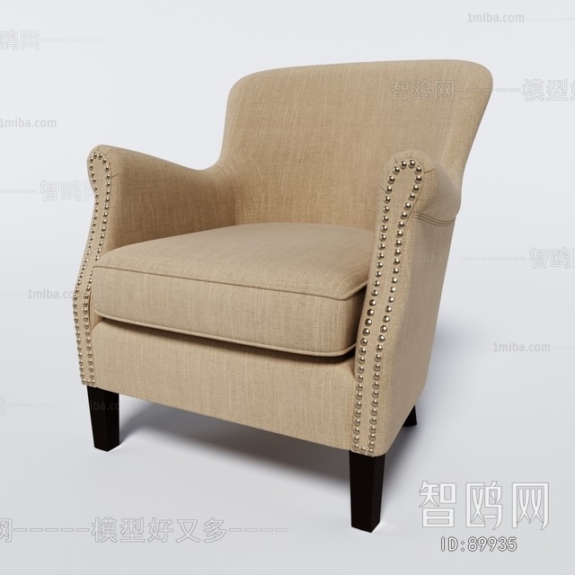 Simple European Style Single Sofa