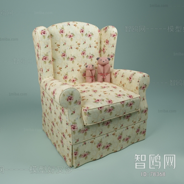 American Style Idyllic Style Single Sofa