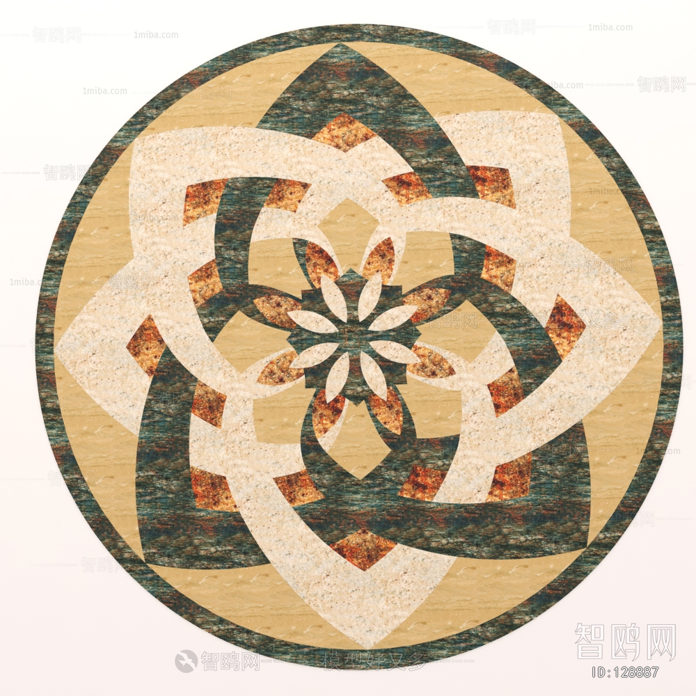 European Style Circular Carpet