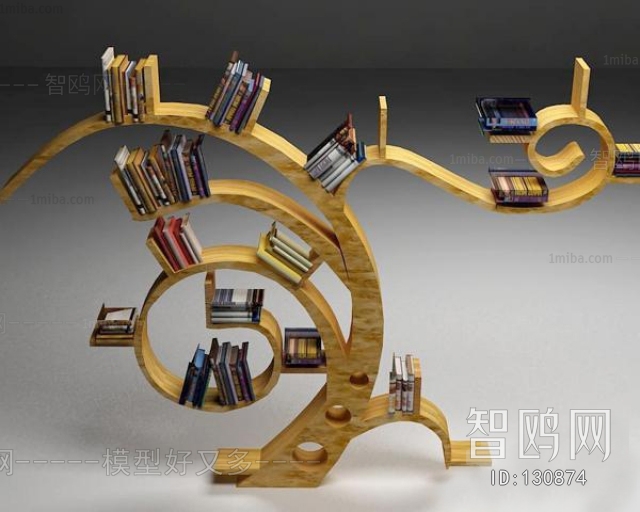 现代装饰书架