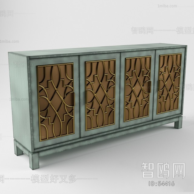 Modern Industrial Style Side Cabinet/Entrance Cabinet