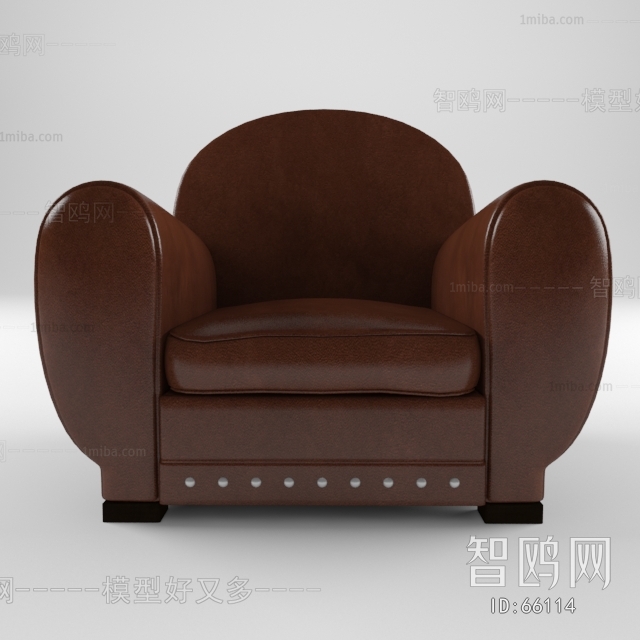 Simple European Style Single Sofa