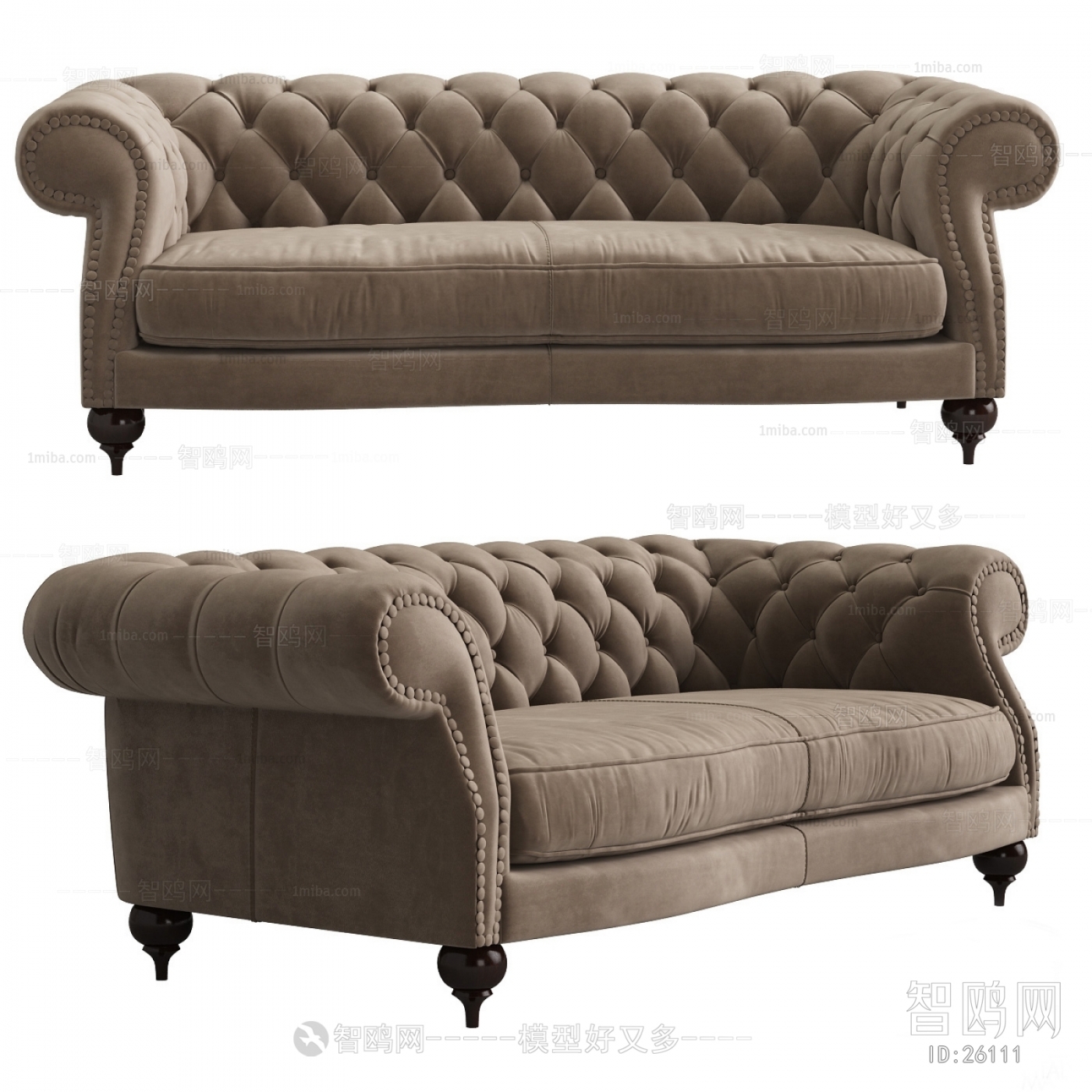 American Style Simple European Style A Sofa For Two