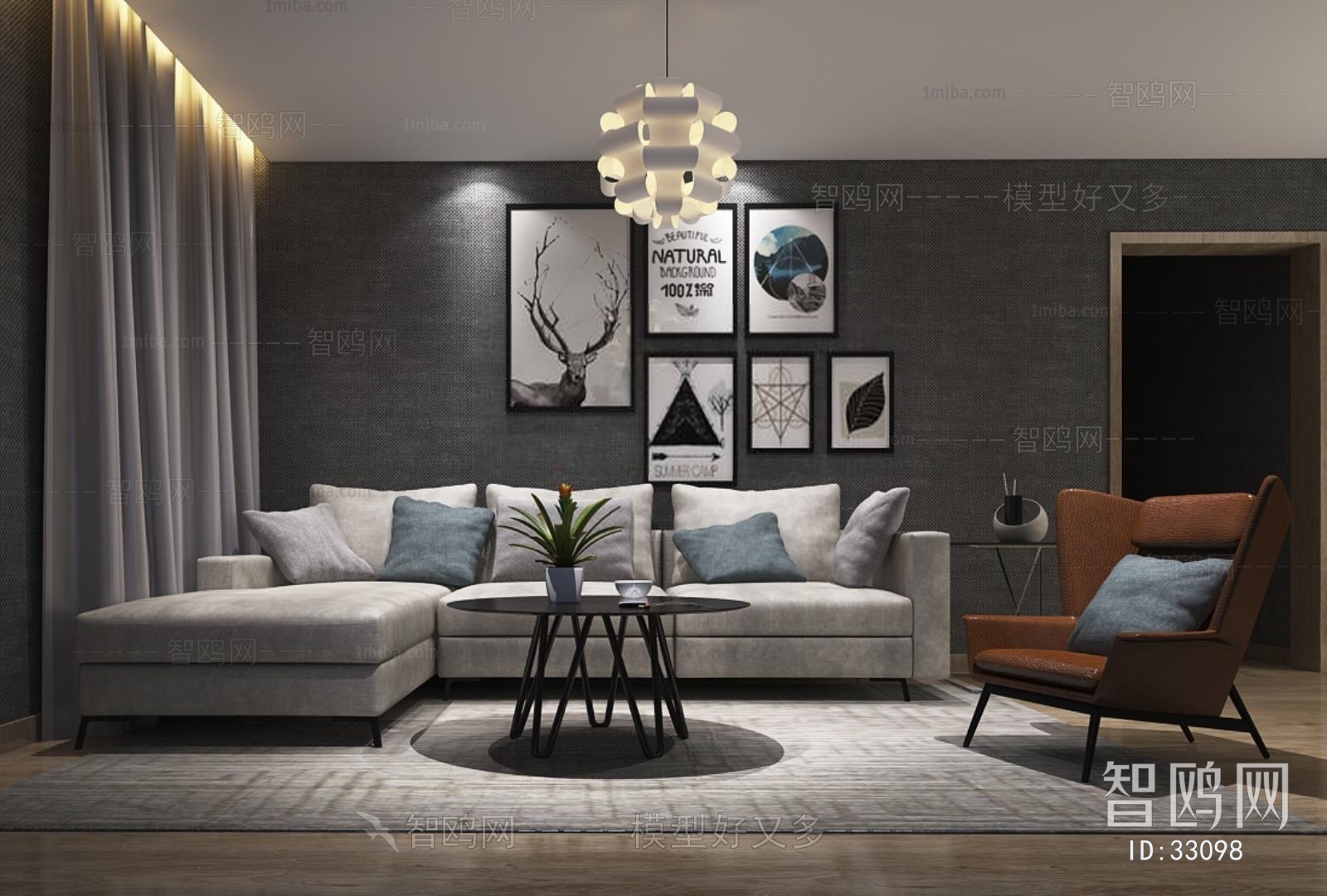 Modern Nordic Style A Living Room