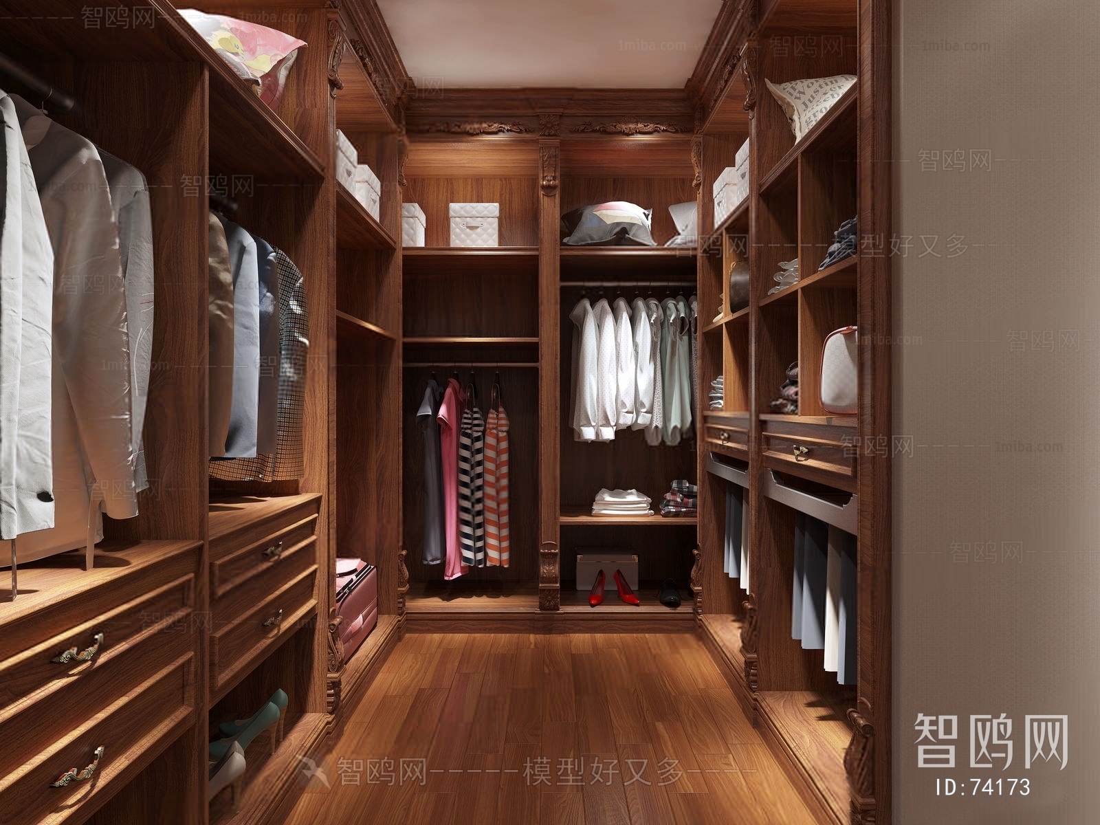 European Style Clothes Storage Area