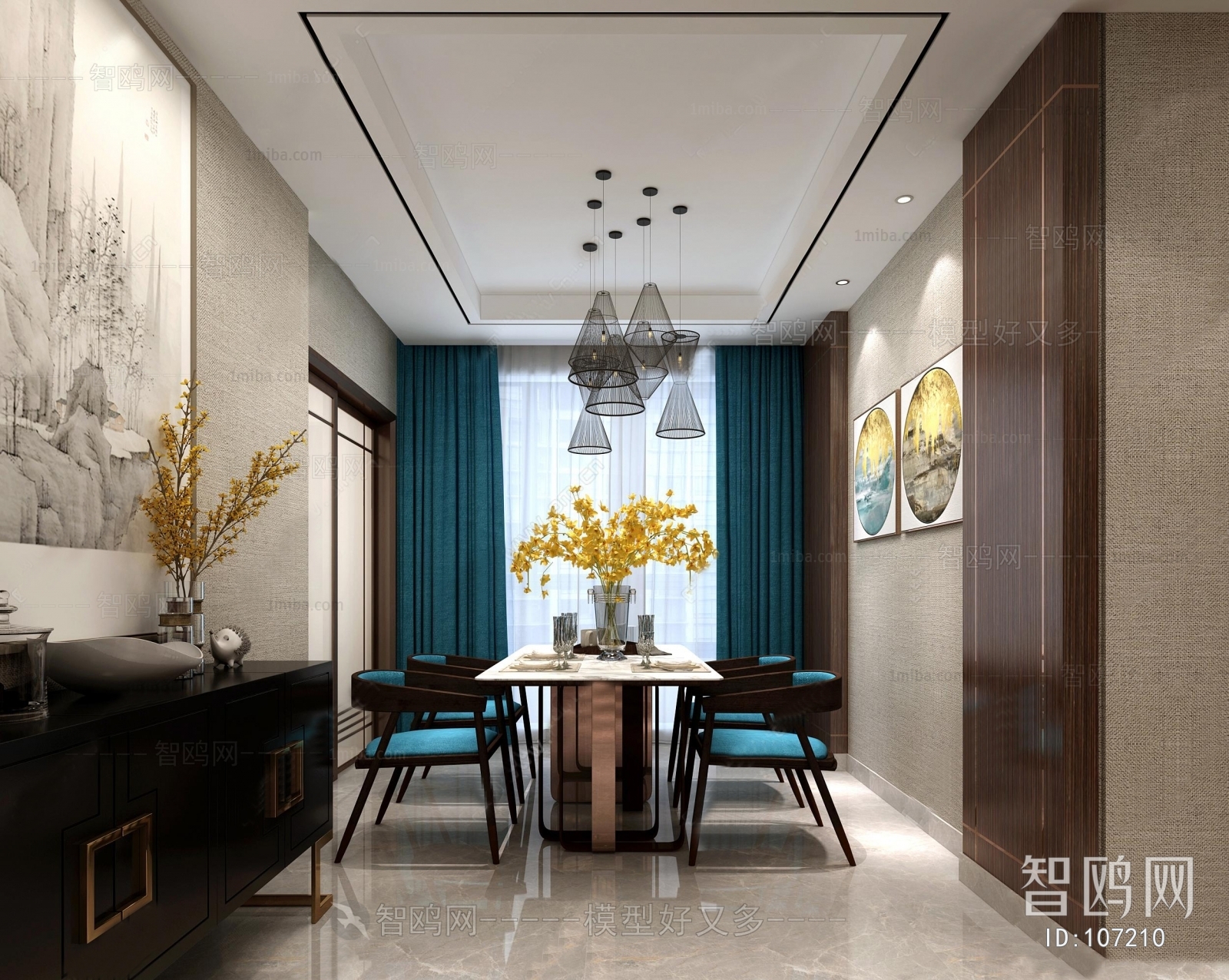 New Chinese Style Dining Room