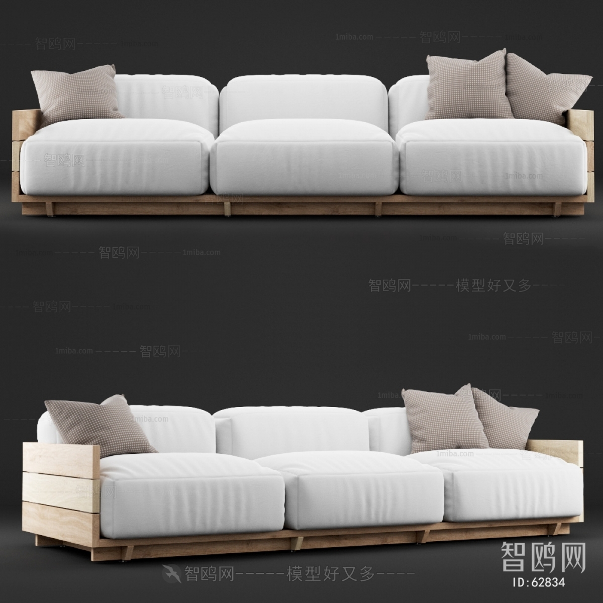 Modern Three-seat Sofa