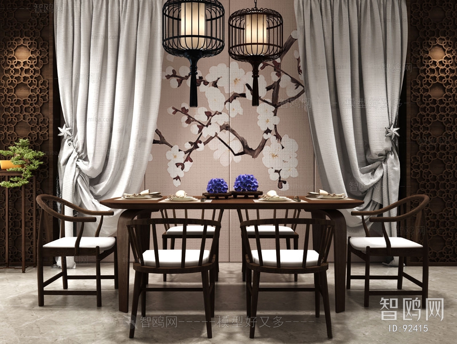 New Chinese Style Dining Table And Chairs