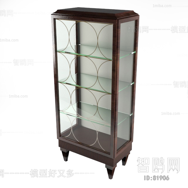 Simple European Style Wine Cabinet