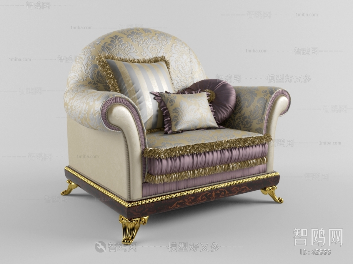 French Style Single Sofa