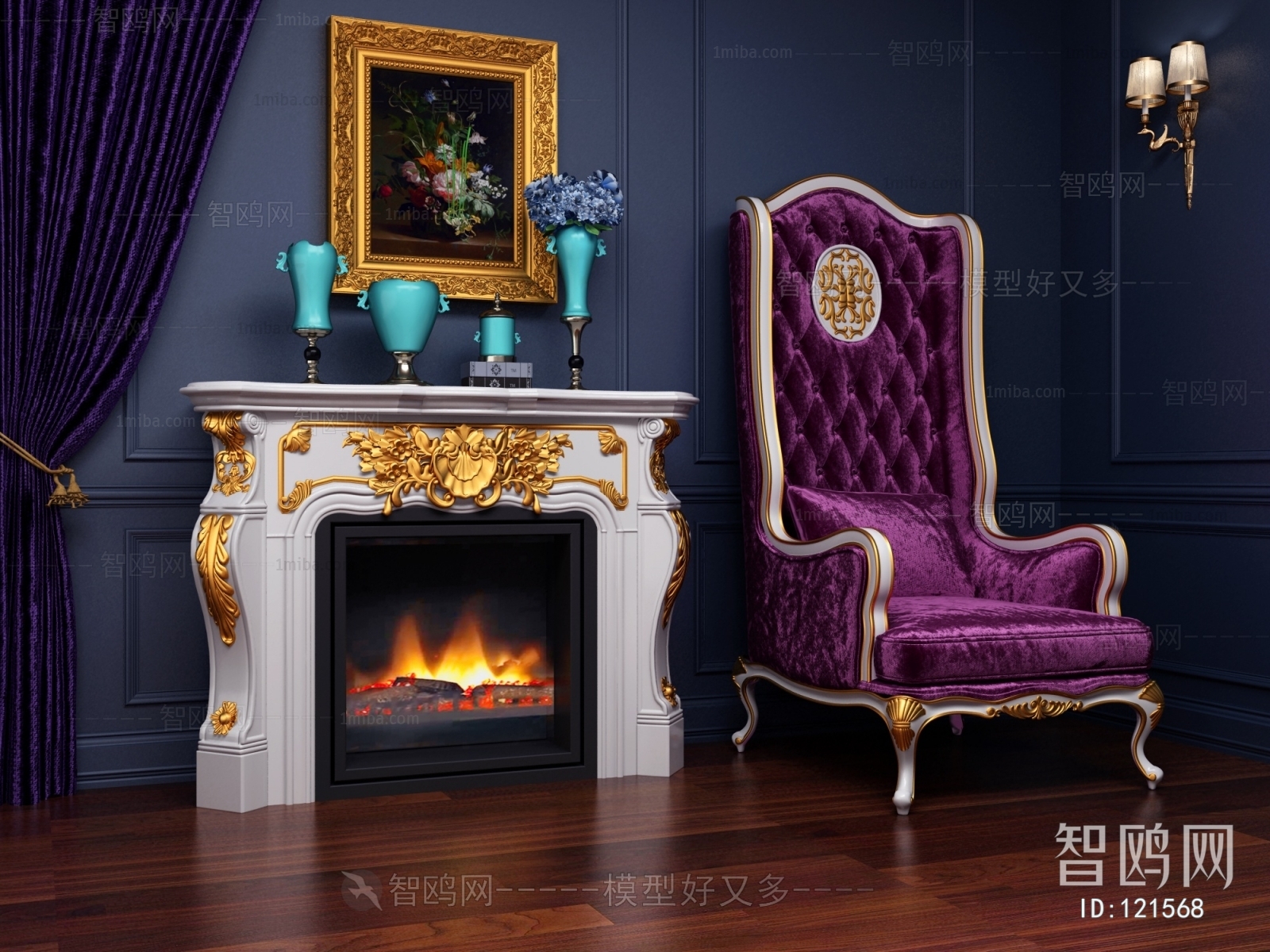 European Style Fireplace