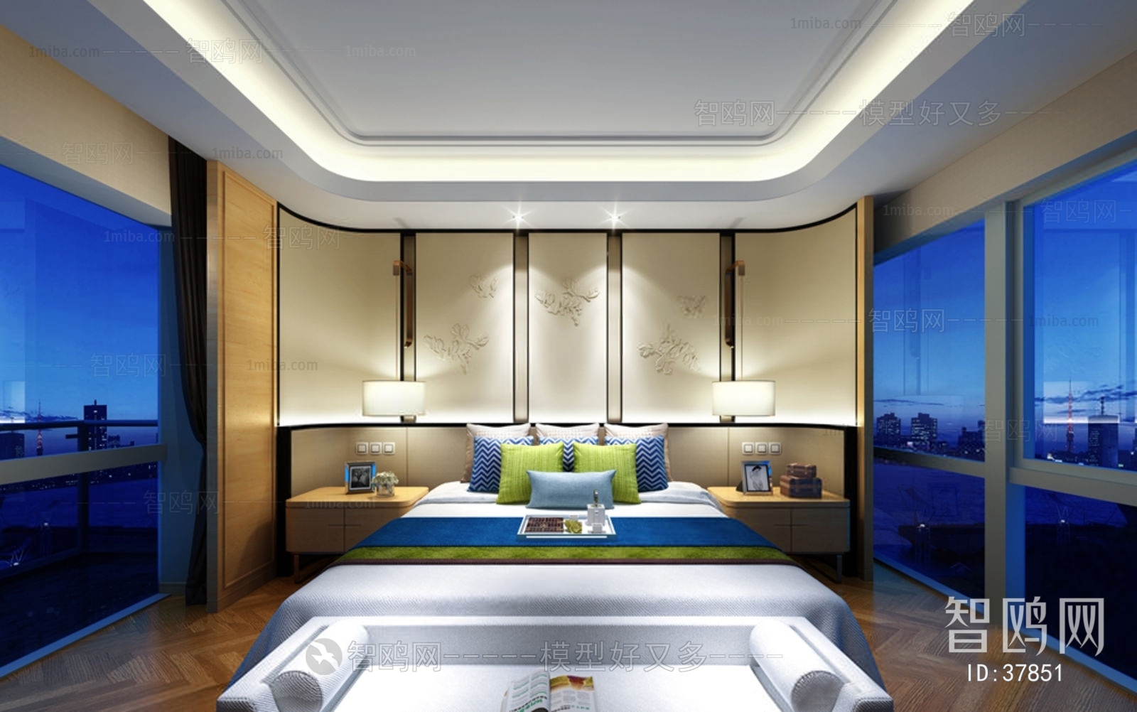 New Chinese Style Bedroom