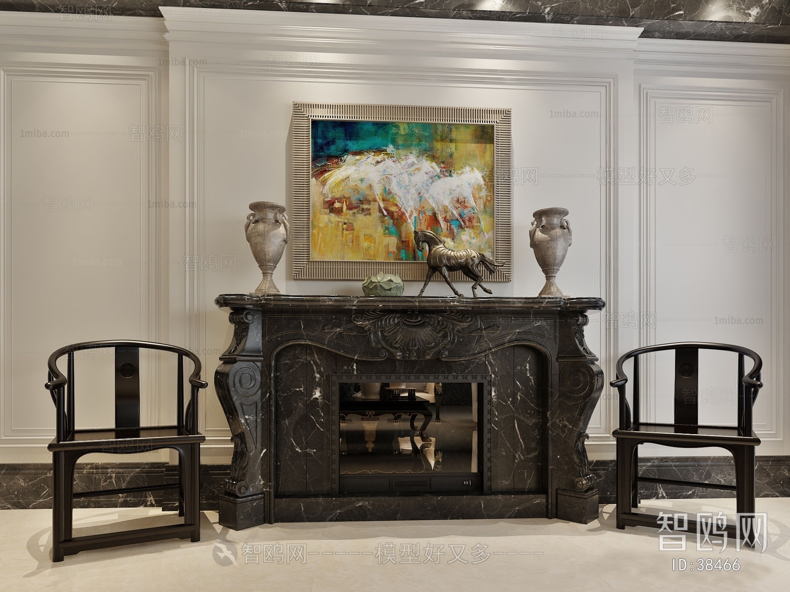 European Style Fireplace