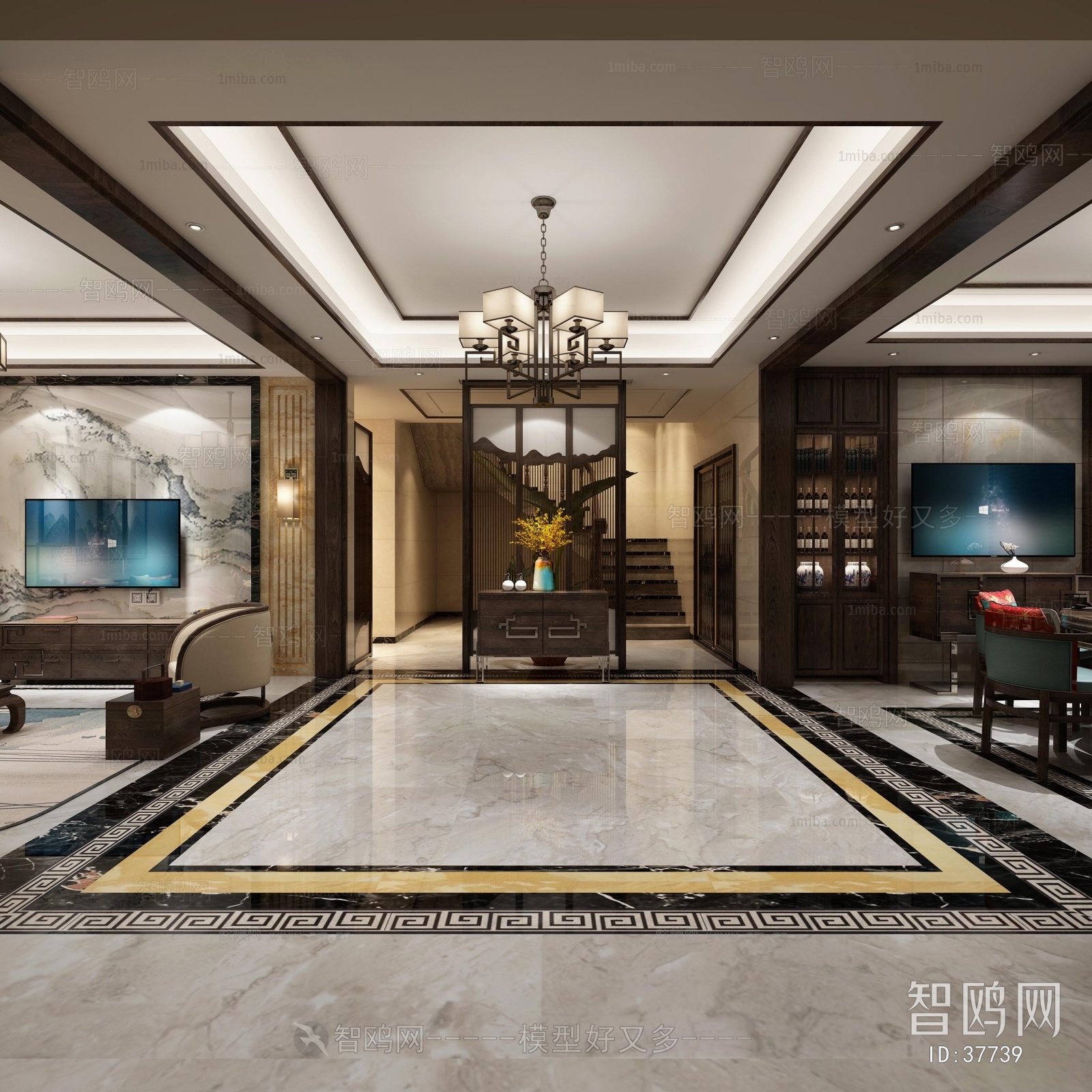 New Chinese Style Hallway