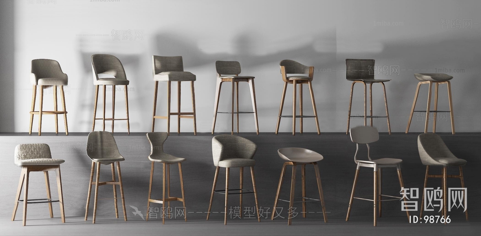 Nordic Style Bar Chair