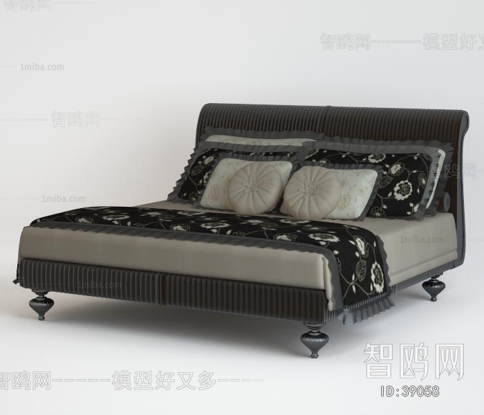 New Classical Style Double Bed