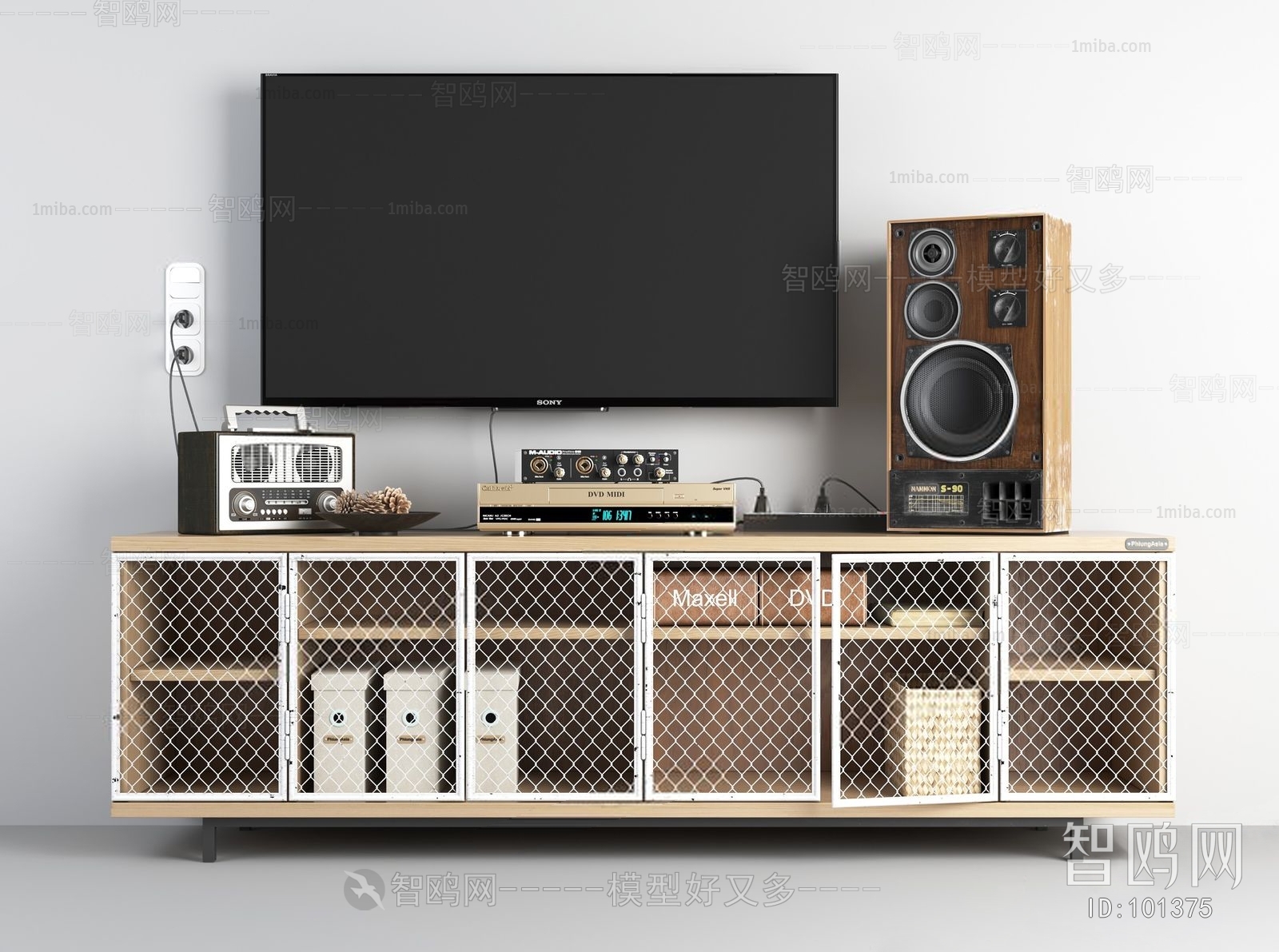 Industrial Style TV Cabinet