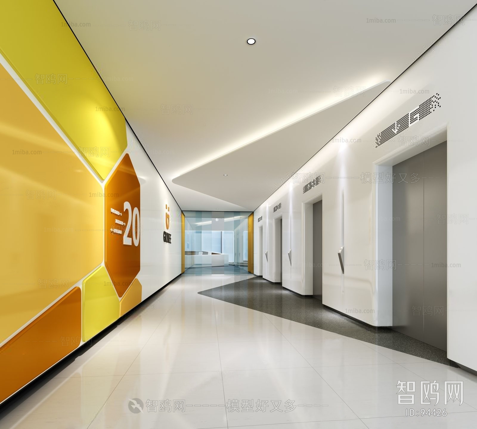 Modern Corridor/elevator Hall