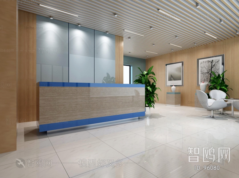 Modern Office Reception Desk