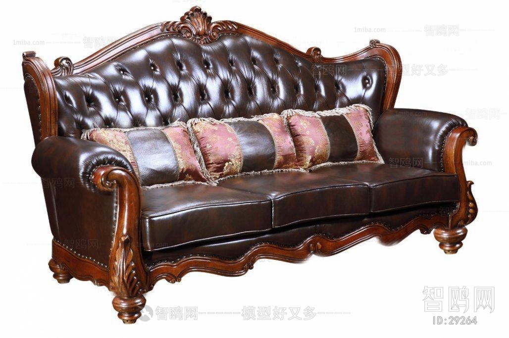 European Style Three-seat Sofa