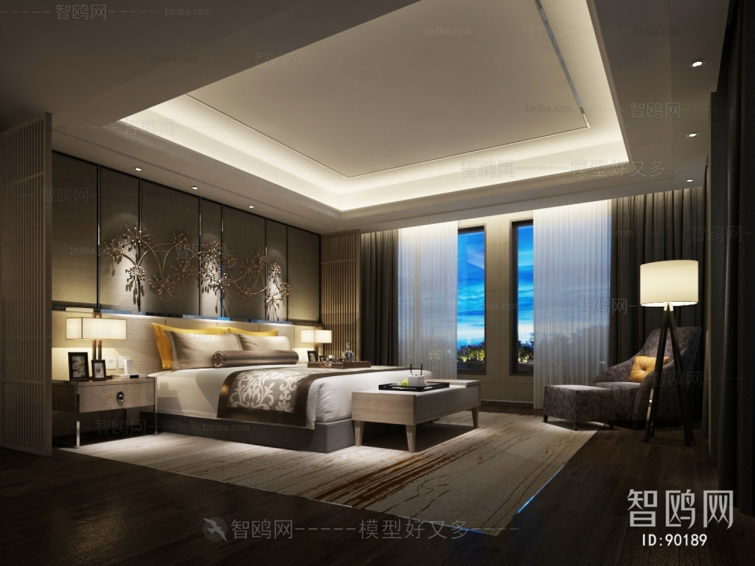 New Chinese Style Bedroom