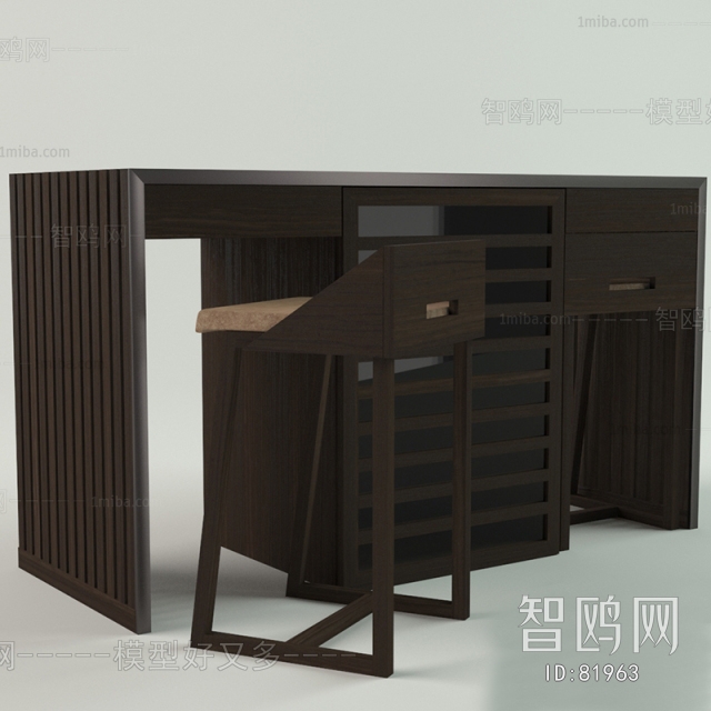 European Style Computer Desk And Chair