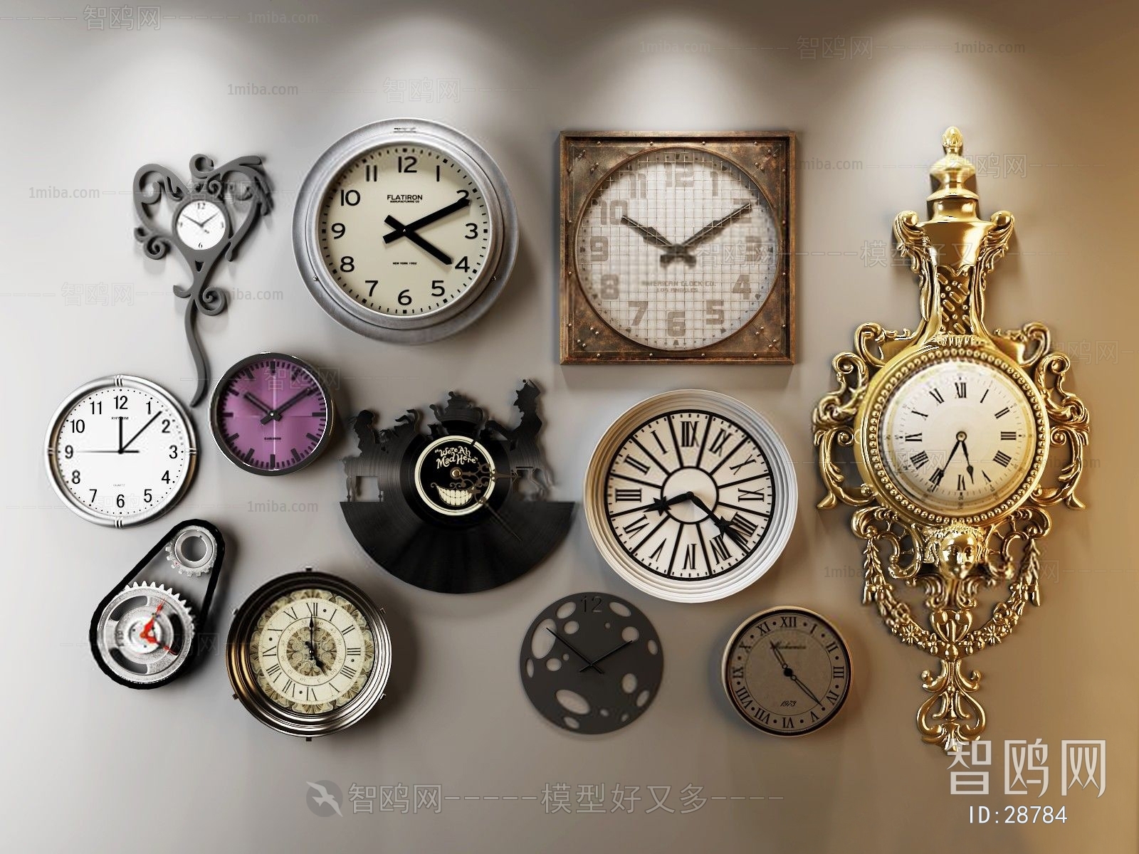 现代复古钟表