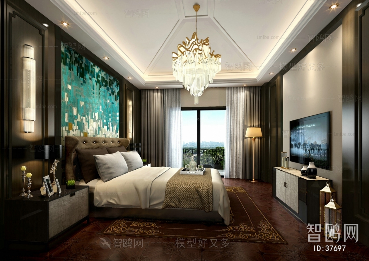 New Chinese Style Bedroom