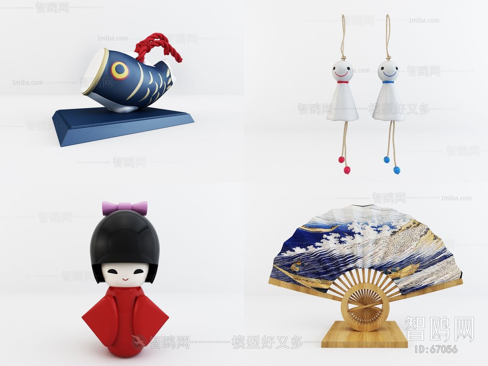 Japanese Style Decorative Set