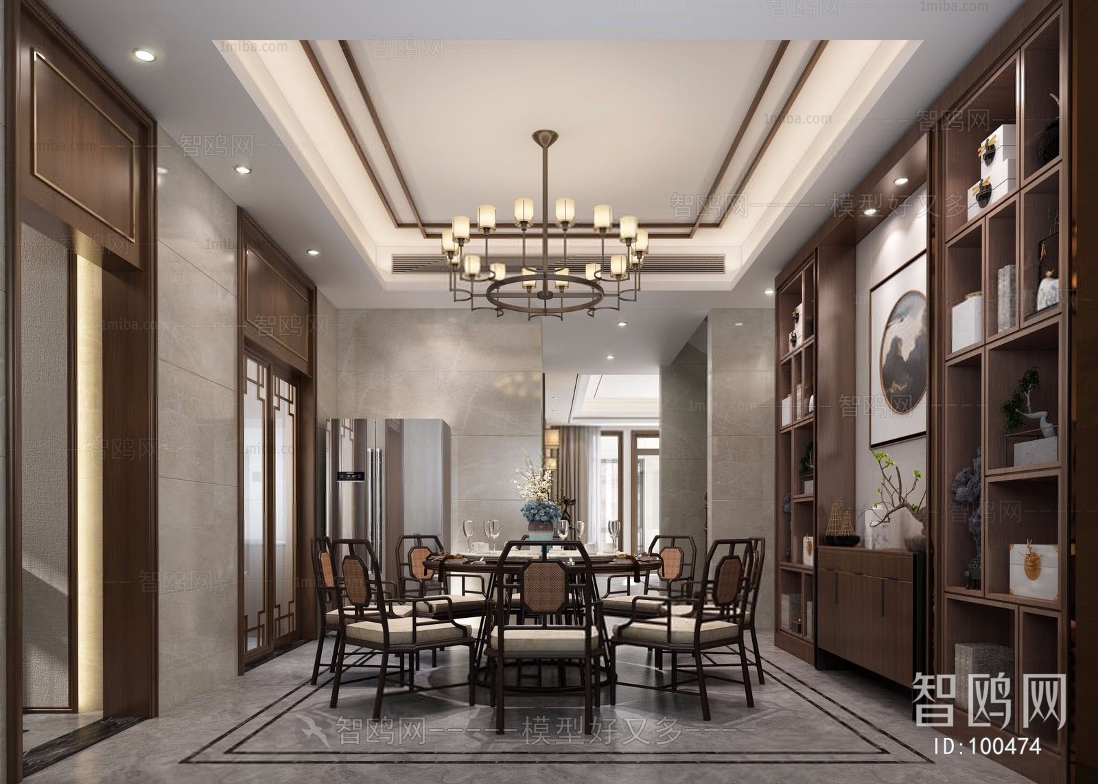 New Chinese Style Dining Room