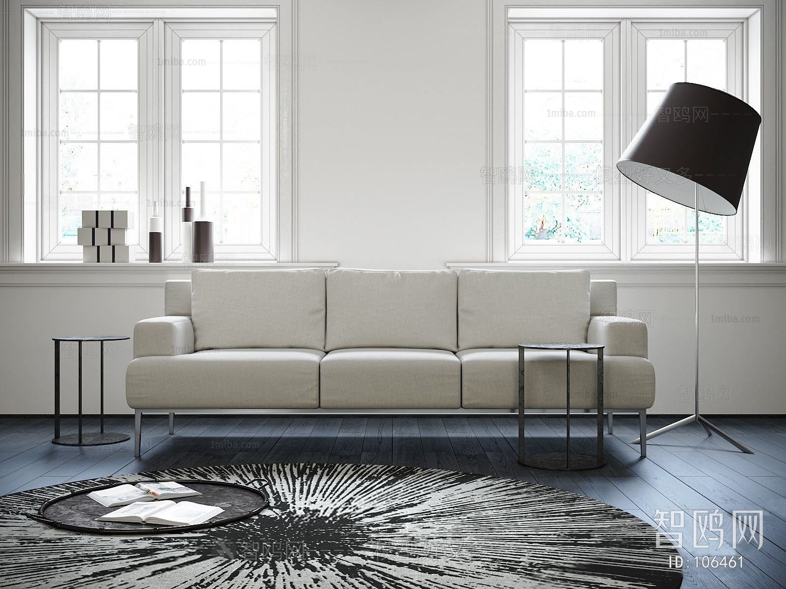 Modern Three-seat Sofa