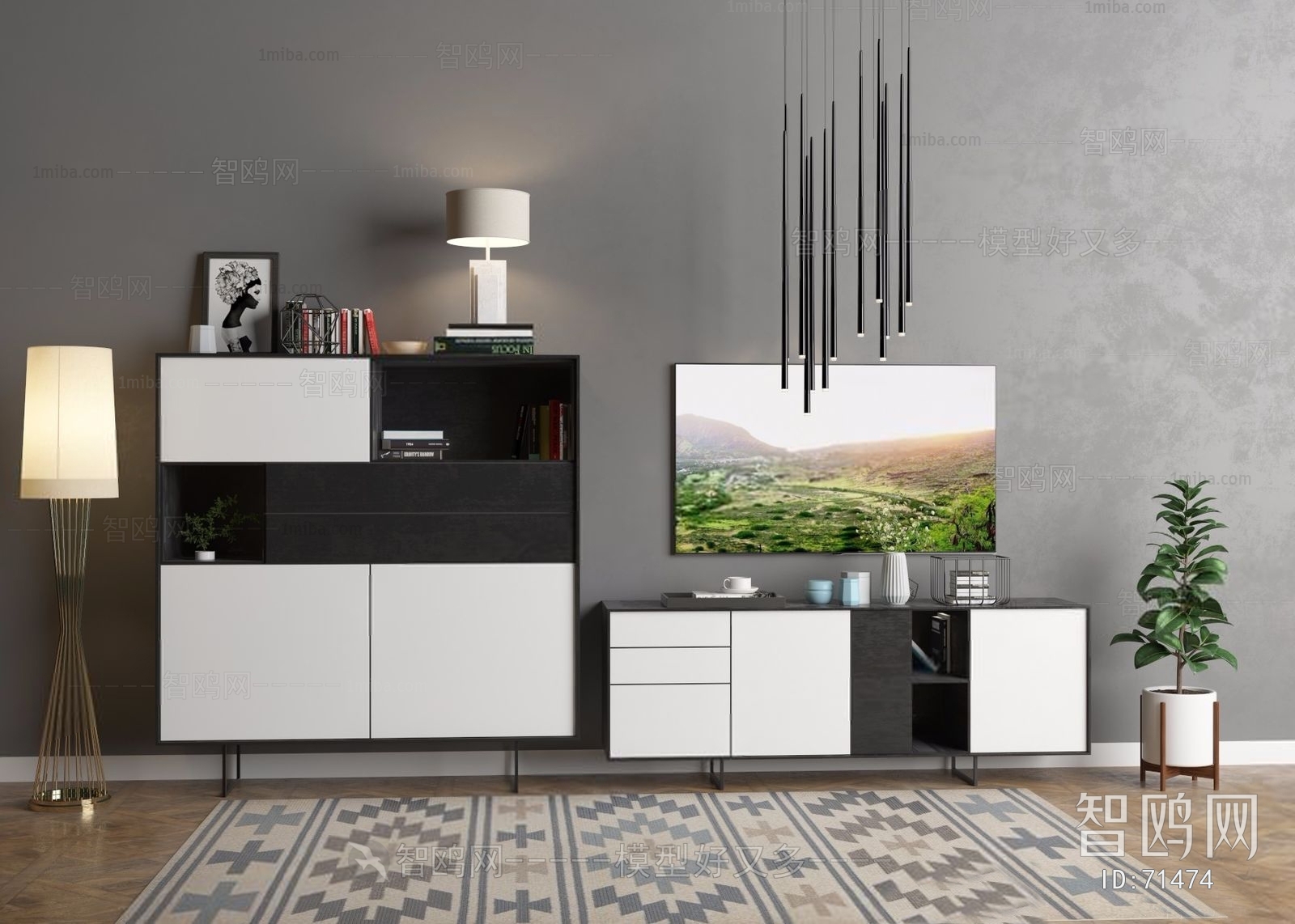 Nordic Style TV Cabinet