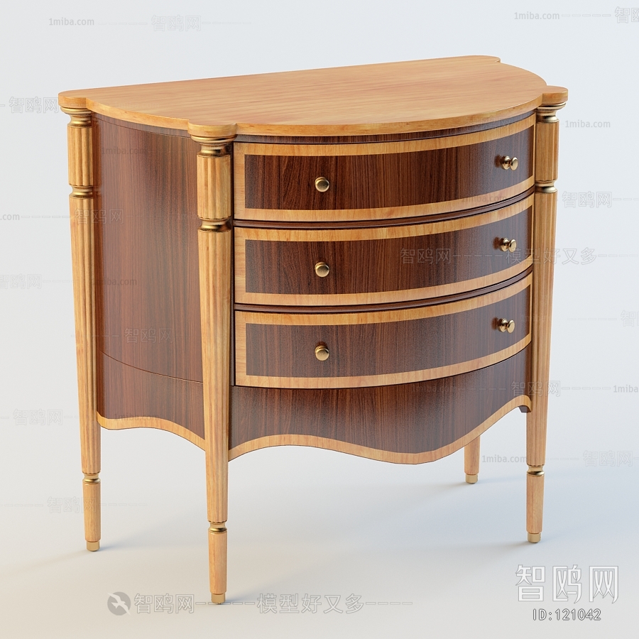 European Style Bedside Cupboard