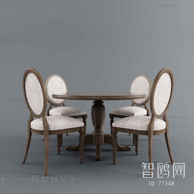 European Style Dining Table And Chairs