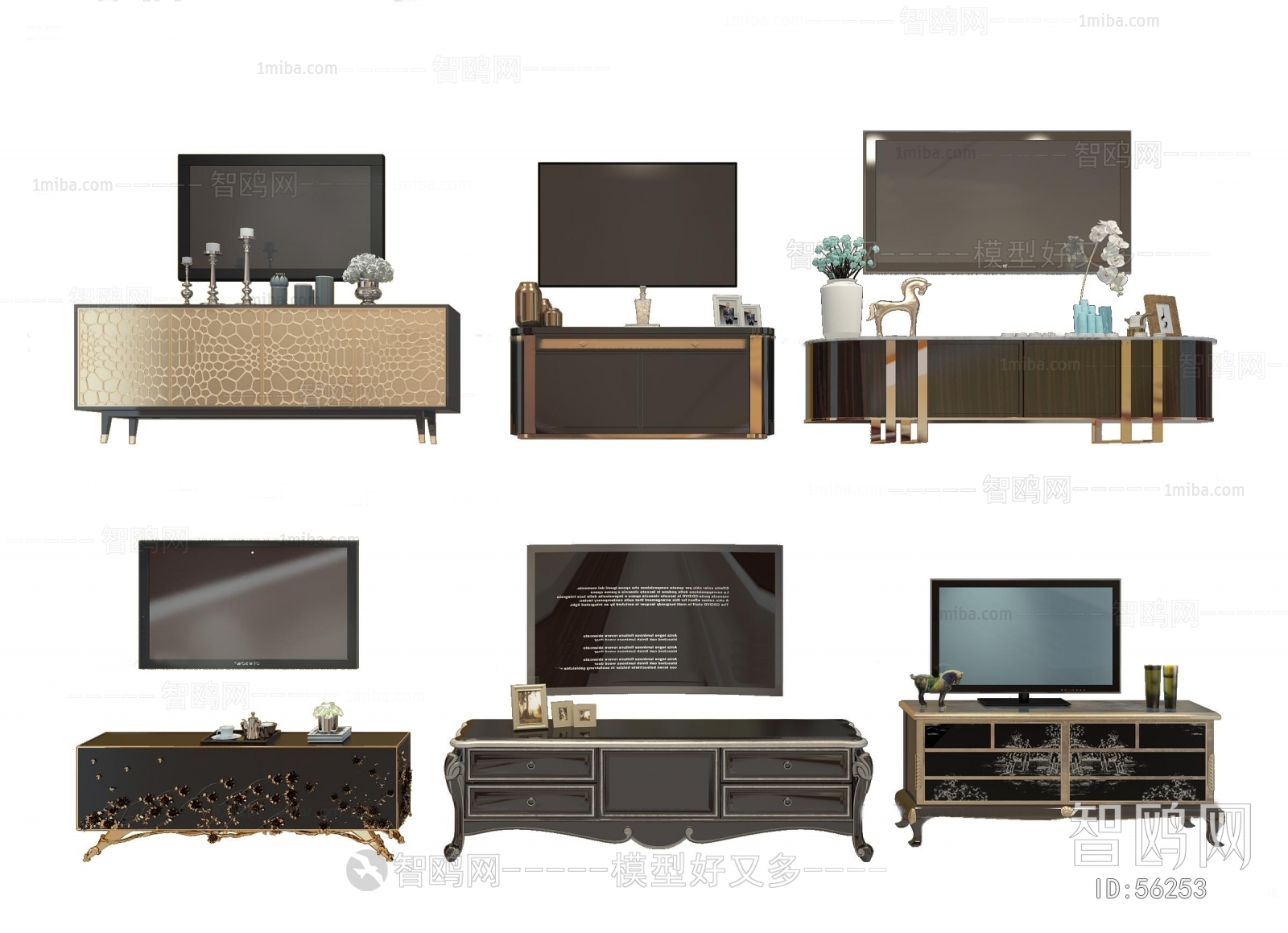 Modern Simple European Style TV Cabinet