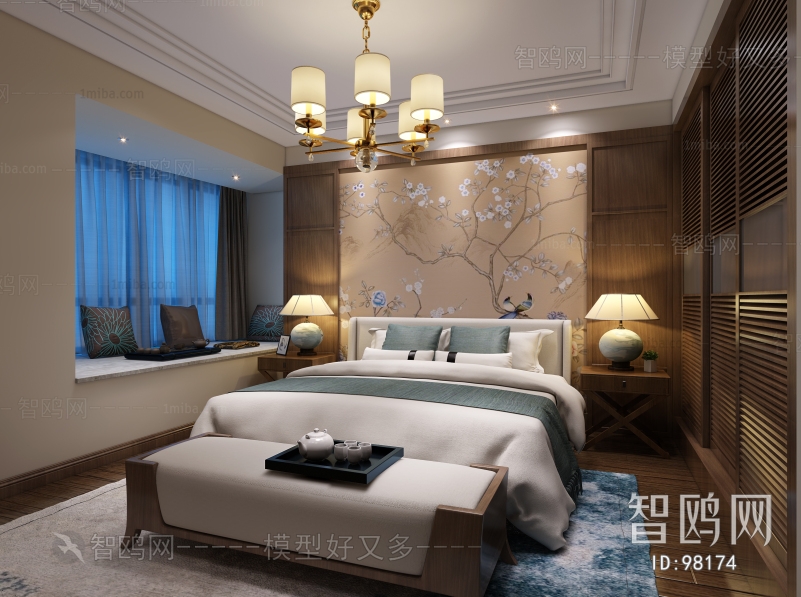 New Chinese Style Bedroom