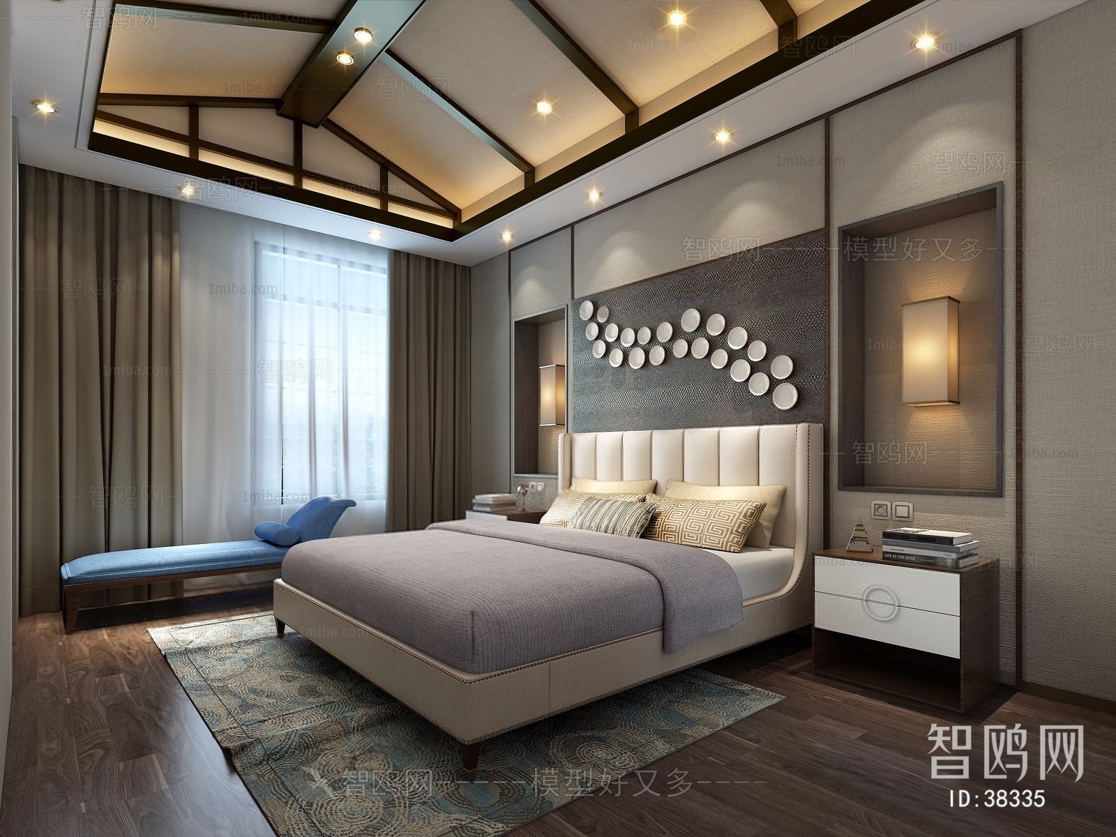 New Chinese Style Bedroom