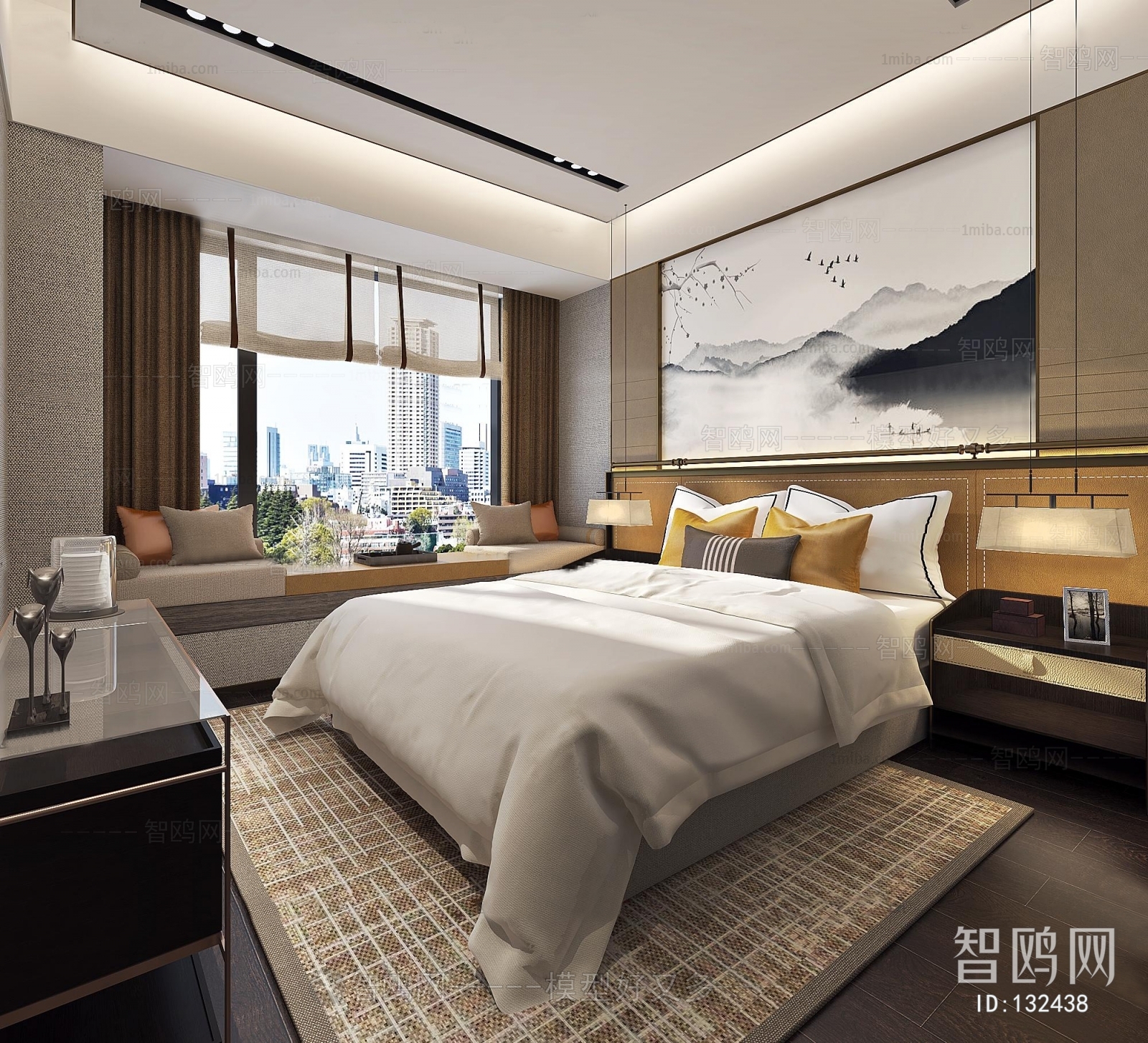 New Chinese Style Bedroom