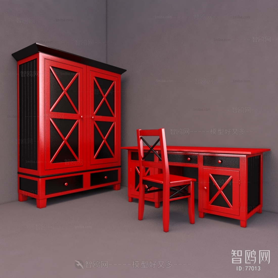 Industrial Style Computer Desk And Chair